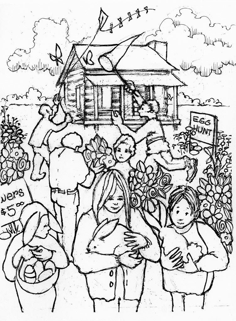 Egg Hunt at the Log House, Beaver